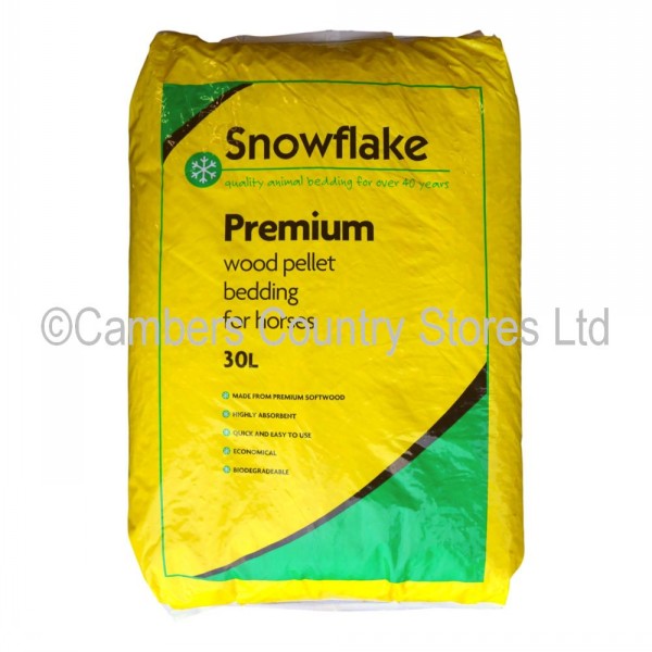 Snowflake Wood Pellet Bedding 30 Litre Cambers Country Store